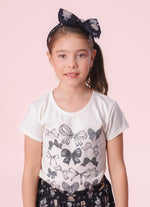 Blusa Cotton Serigrafia Multi Laços