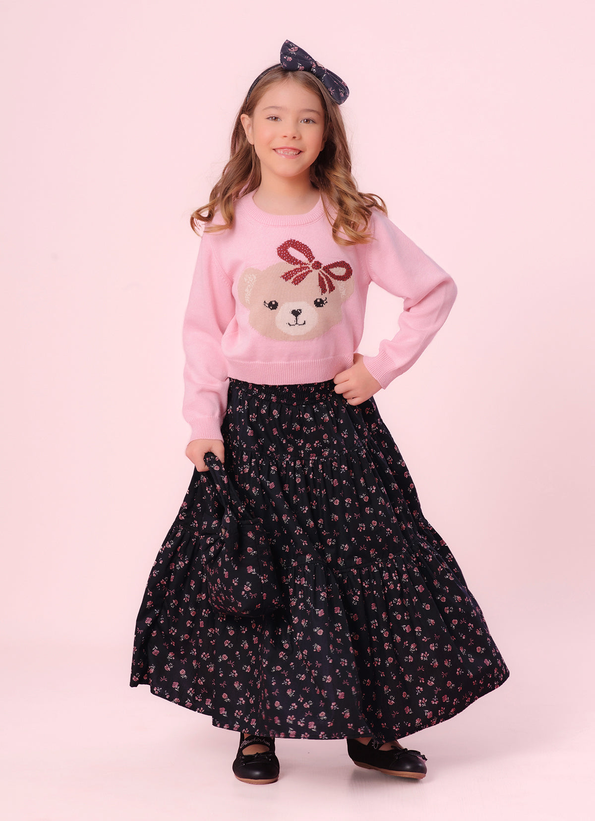 Saia Short Midi Algodão