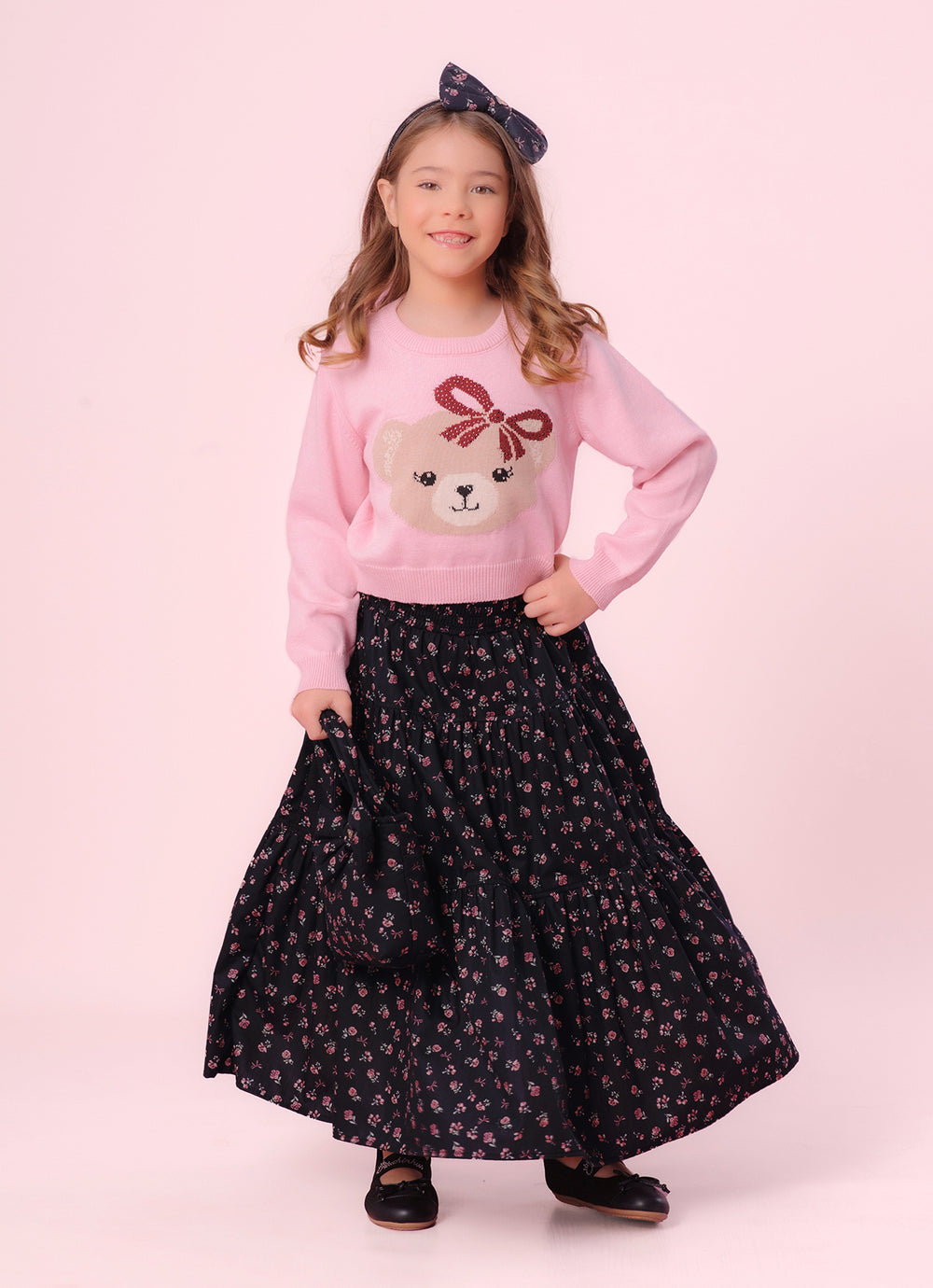 Saia Short Midi Algodão