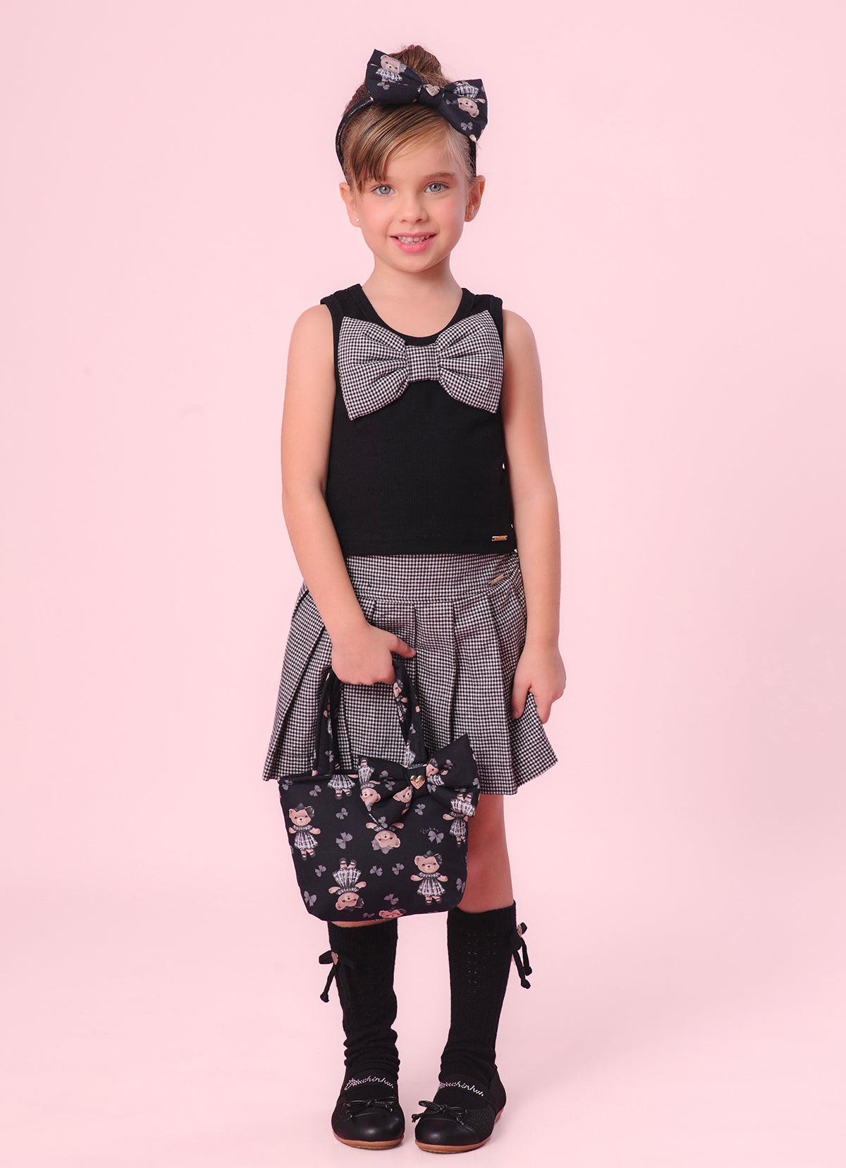 Saia Short Flanela Xadrez