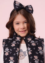 Arco Laço Puffer Estampado