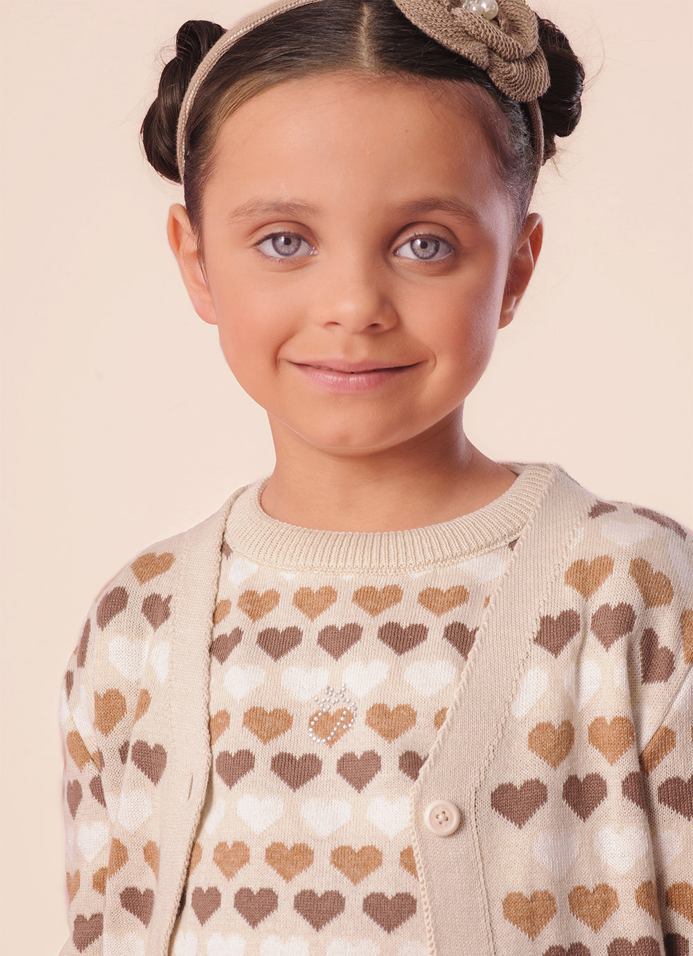 Casaco Tricot Multi Corações