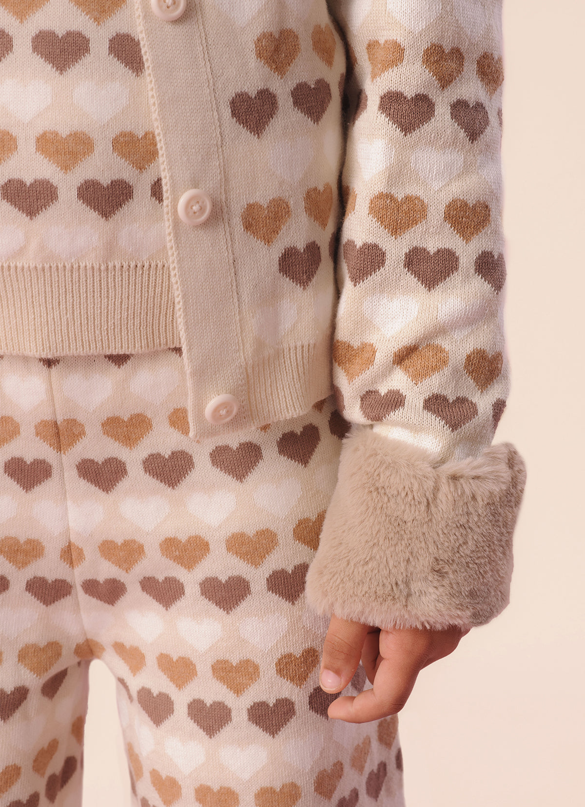 Casaco Tricot Multi Corações