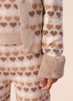 Casaco Tricot Multi Corações