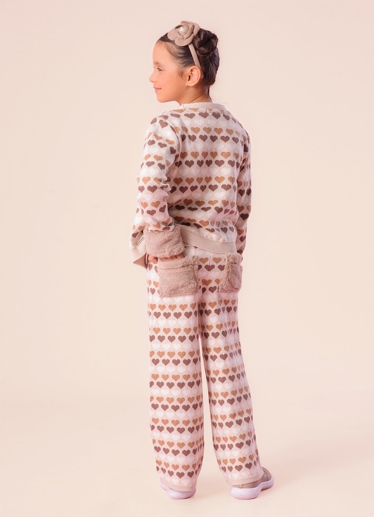 Casaco Tricot Multi Corações