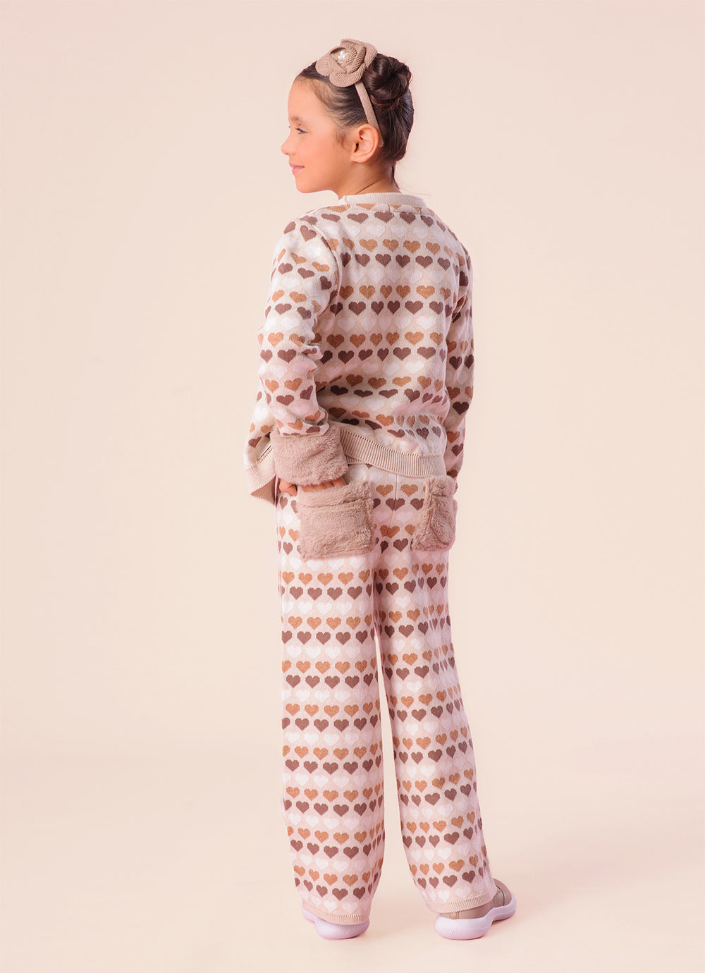 Casaco Tricot Multi Corações