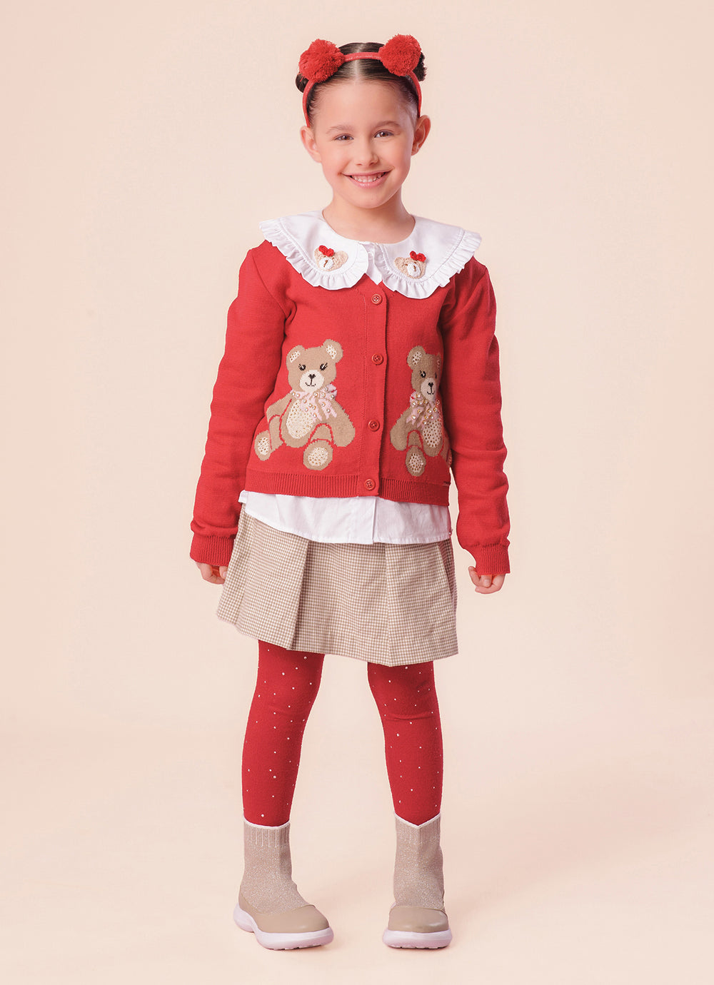 Casaco Tricot Ursinhas Cristais