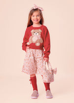 Blusa Tricot Ursinha Cristais