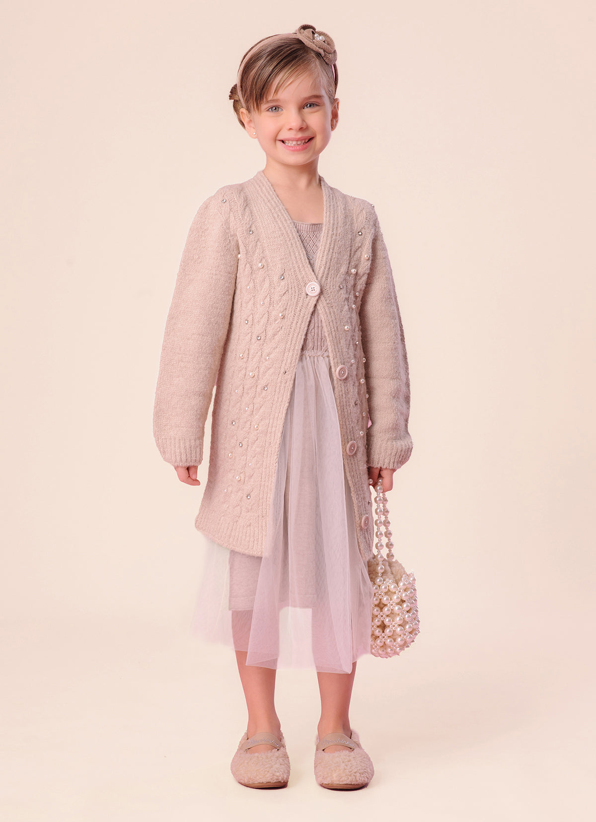 Maxi Casaco Tricot Sem Costura Fio Fofinho