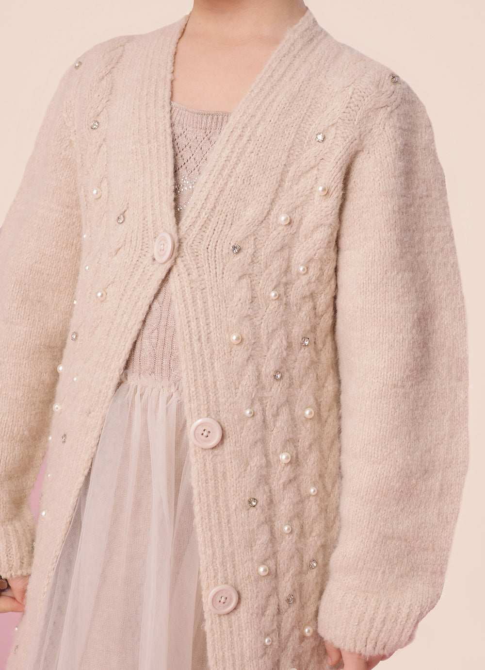 Maxi Casaco Tricot Sem Costura Fio Fofinho