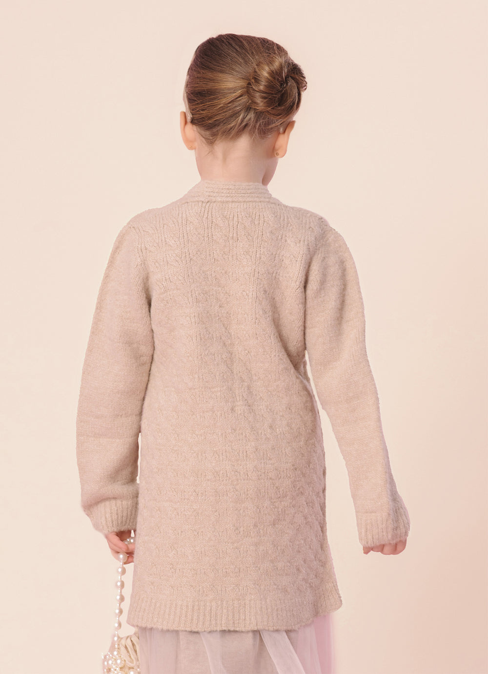 Maxi Casaco Tricot Sem Costura Fio Fofinho