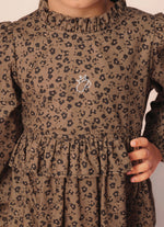 Vestido Algodão Estampa Onçinha