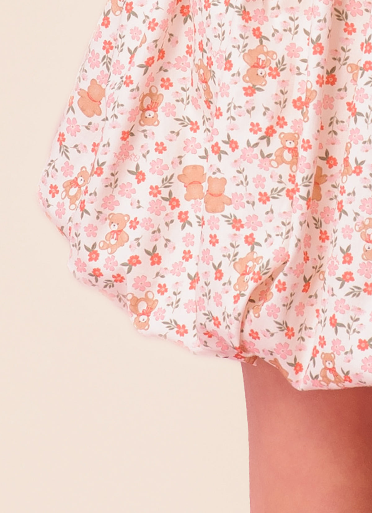 Saia Short Balonê Algodão Estampa Liberty