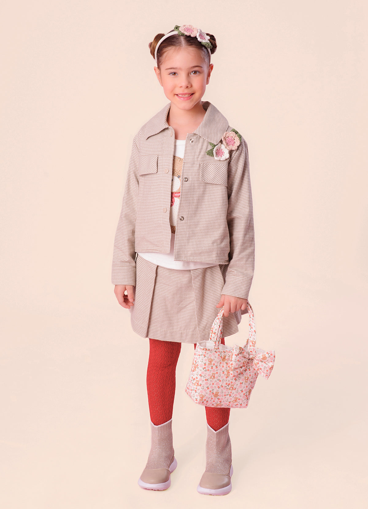 Saia Short Flanela Xadrez