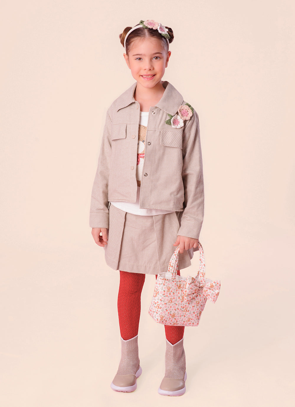 Saia Short Flanela Xadrez