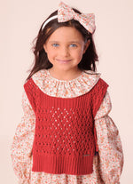 Colete Tricot Ponto Rendado