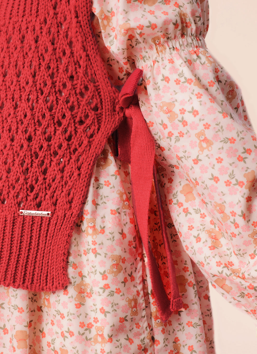 Colete Tricot Ponto Rendado