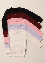 Blusa Tricot Ponto Rendado Sem Costura Pmini