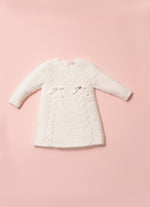 Vestido Tricot Sem Costura Fio Fofinho Laços