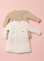Vestido Tricot Sem Costura Fio Fofinho Laços