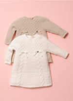 Vestido Tricot Sem Costura Fio Fofinho Laços