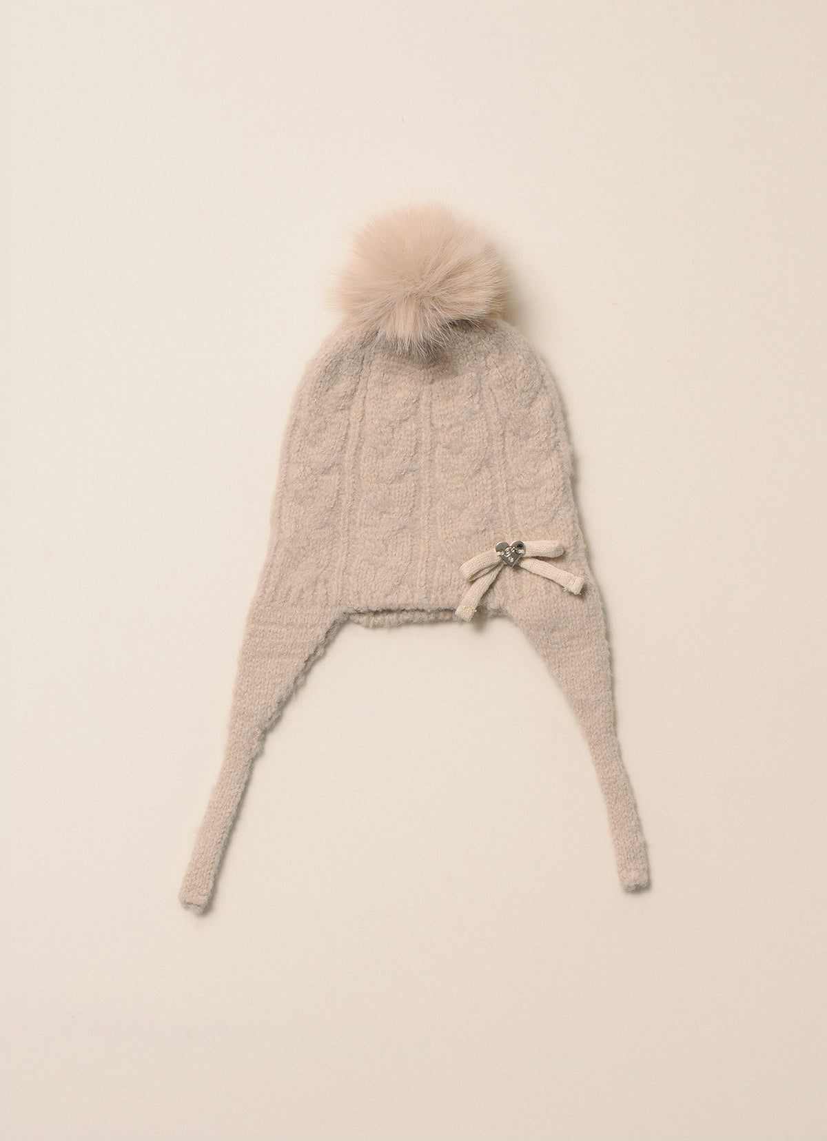 Touca Tricot Sem Costura Fio Fofinho Pompom Pele
