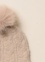 Touca Tricot Sem Costura Fio Fofinho Pompom Pele