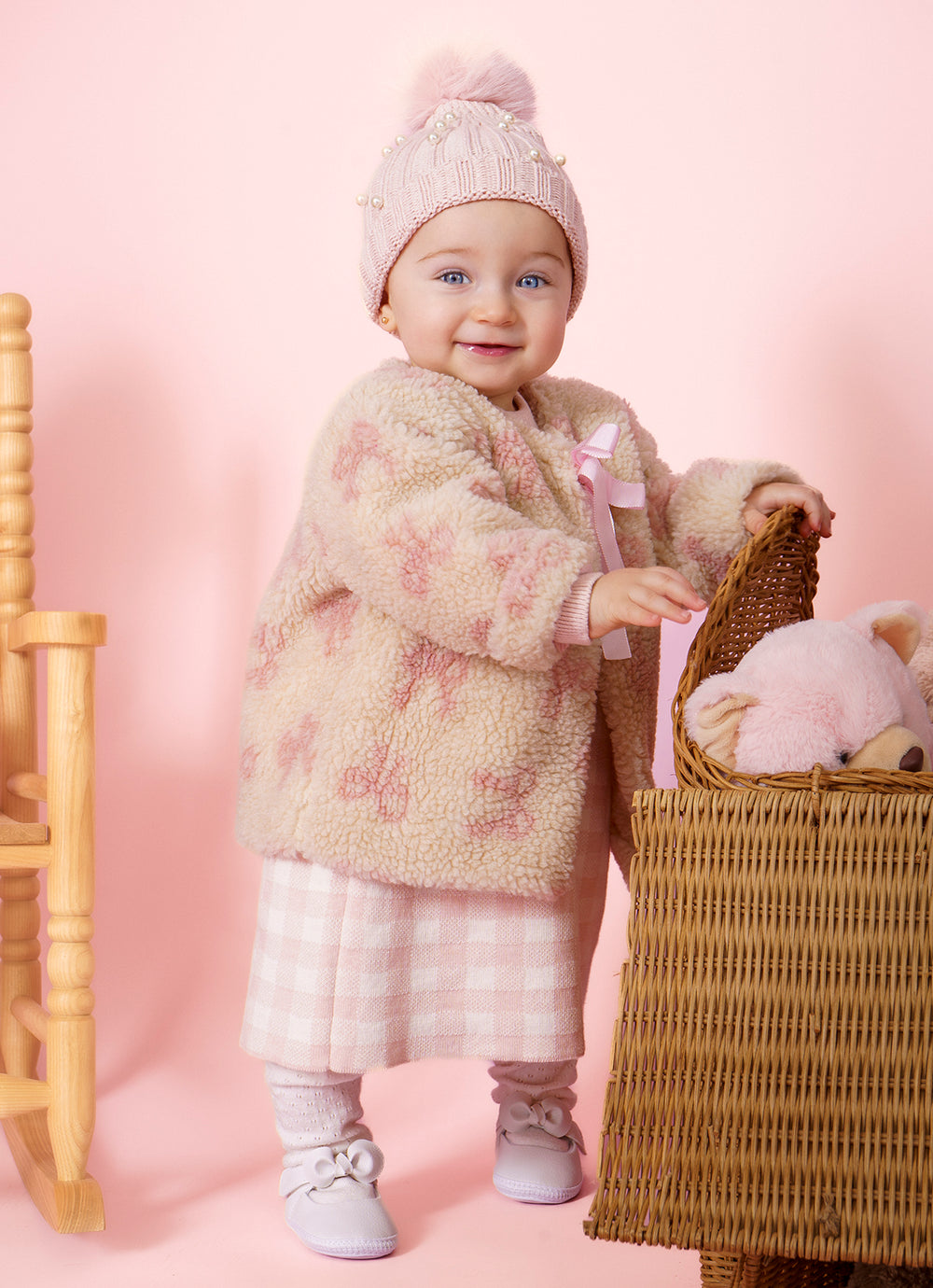 Touca Tricot Canelada Bordados Pmini