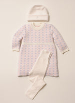 Vestido Tricot Jacquard Mini Flores Pmini