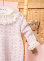 Vestido Tricot Jacquard Mini Flores Pmini