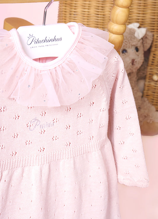 Vestido Tricot Pontinhos Pmini Vestido Tricot Pontinhos Pmini