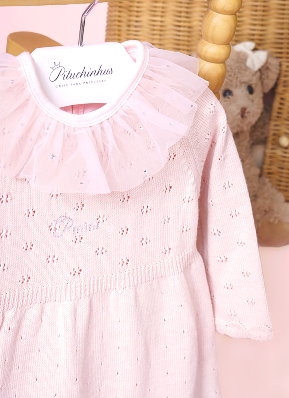 Vestido Tricot Pontinhos Pmini