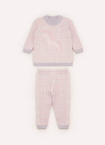 Conj Tricot Xadrez Unicórnio Cristal
