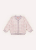 Casaqueto Tricot Xadrez Unicórnio Cristal Pmini