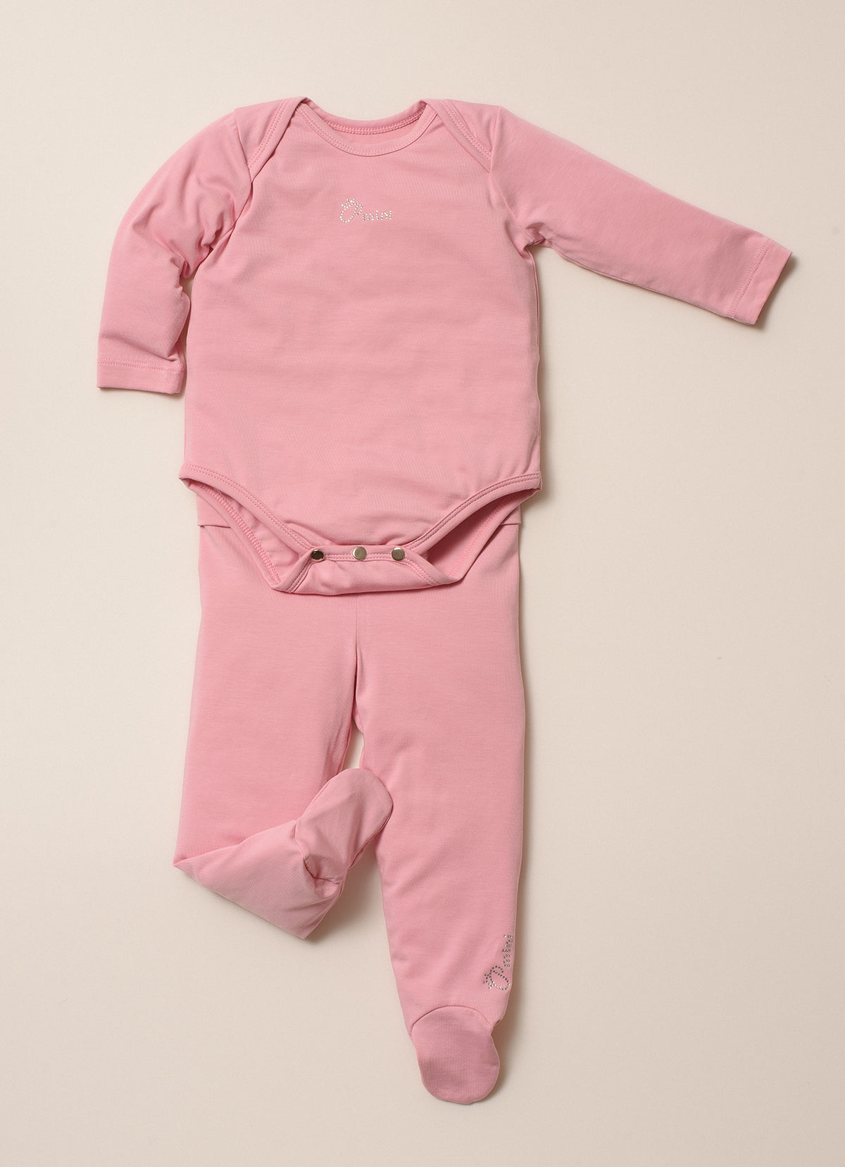 Conjunto Body e Calça Com Pé Cotton Pima Pmini