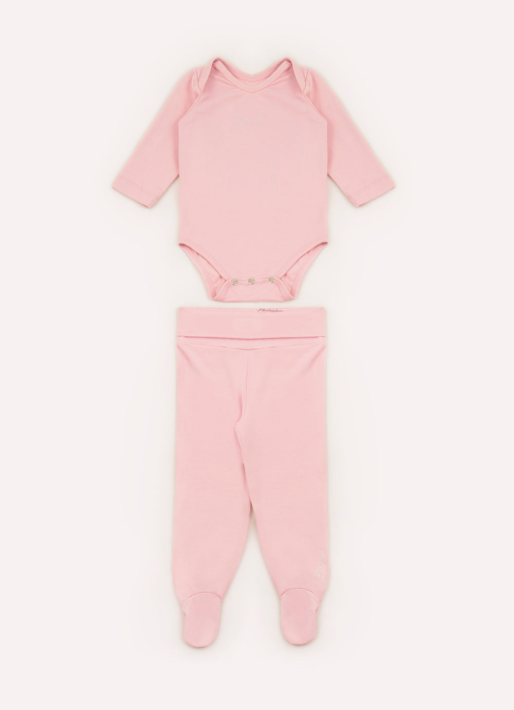 Conjunto Body e Calça Com Pé Cotton Pima Pmini