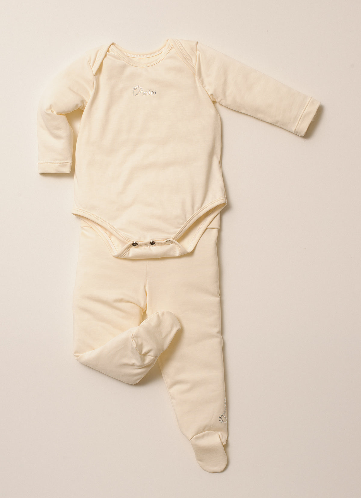 Conjunto Body e Calça Com Pé Cotton Pima Pmini
