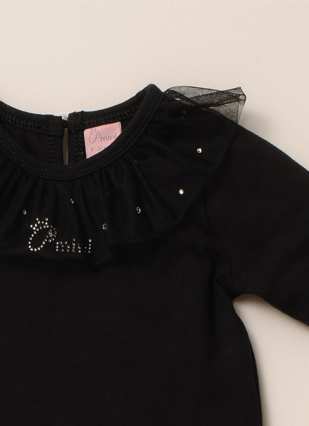 Body Cotton Gola Tule Cristais