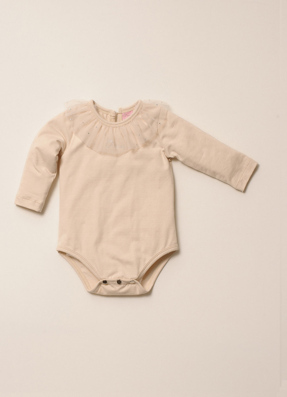 Body Cotton Gola Tule Cristais