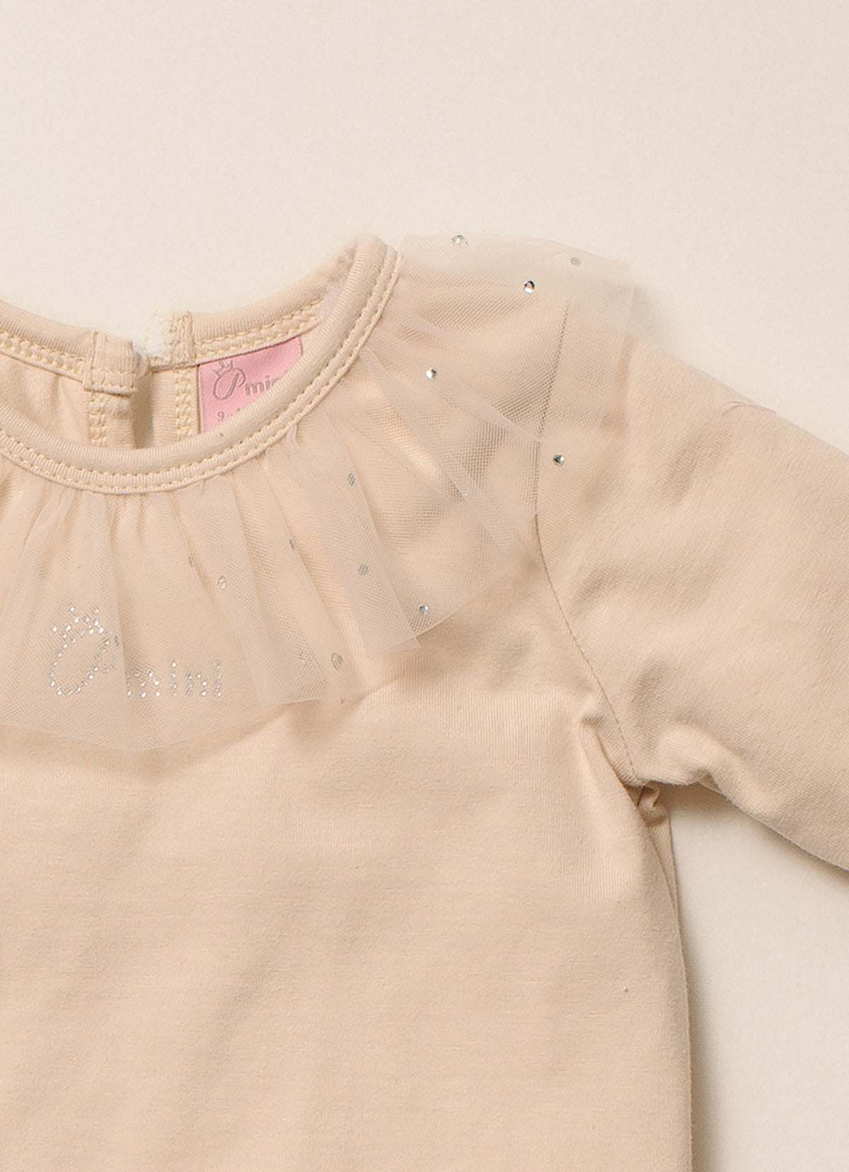 Body Cotton Gola Tule Cristais