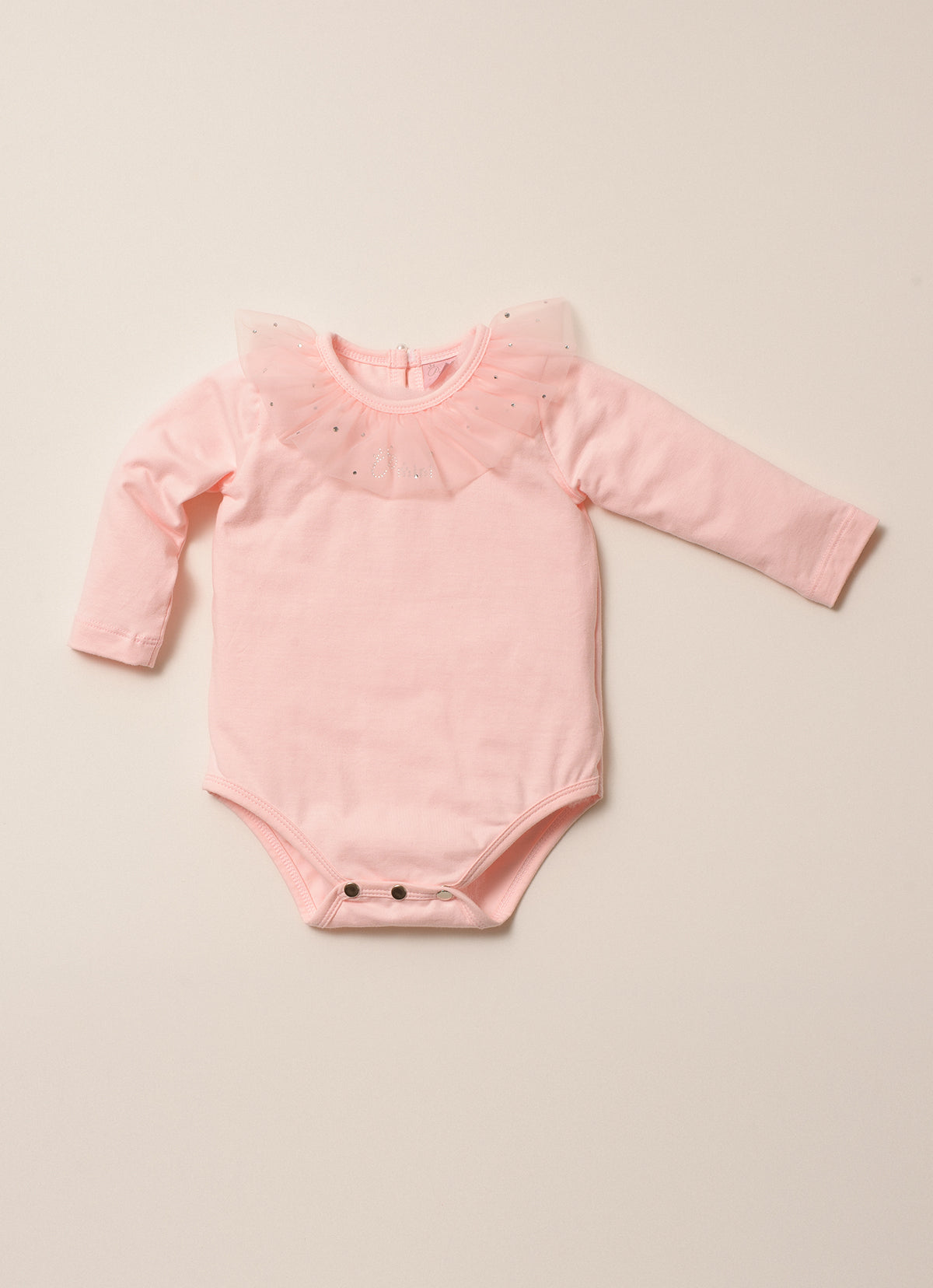 Body Cotton Gola Tule Cristais