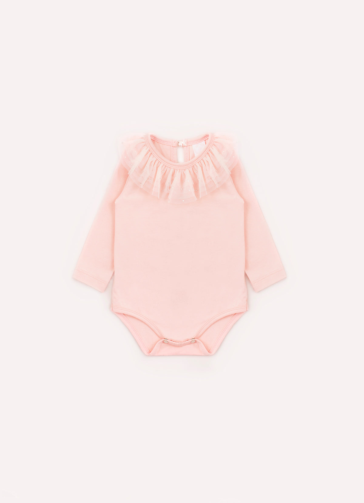 Body Cotton Gola Tule Cristais