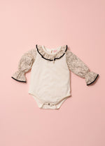 Body Cotton Manga e Gola Algodão Estampa Toile Pmini