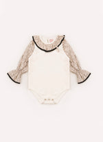 Body Cotton Manga e Gola Algodão Estampa Toile Pmini