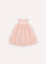 Vestido Tricoline Saia Tule Princesa Pmini