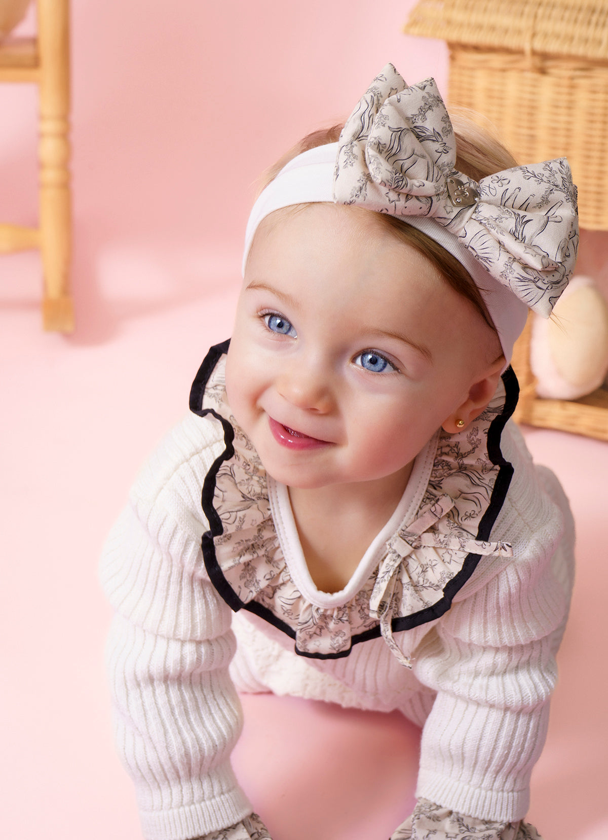 Faixa Laço Puffer Estampado Pmini