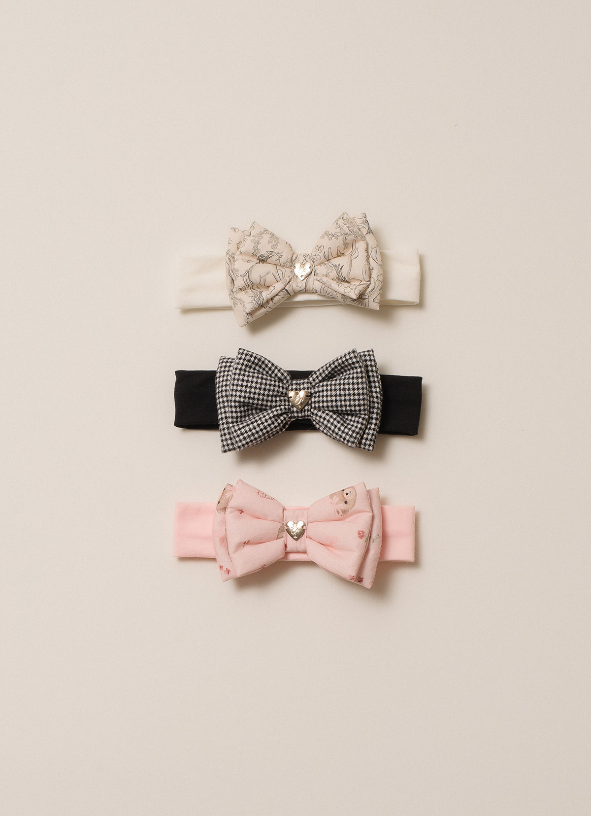 Faixa Laço Puffer Estampado Pmini