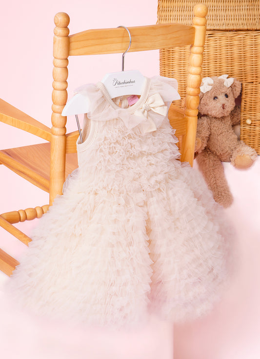 Vestido Ribana Festa Babadinhos Tule Vestido Ribana Festa Babadinhos Tule