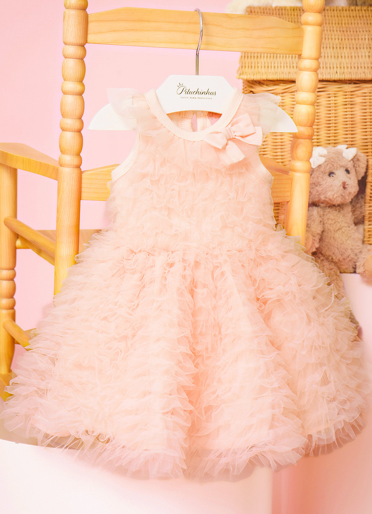 Vestido Ribana Festa Babadinhos Tule