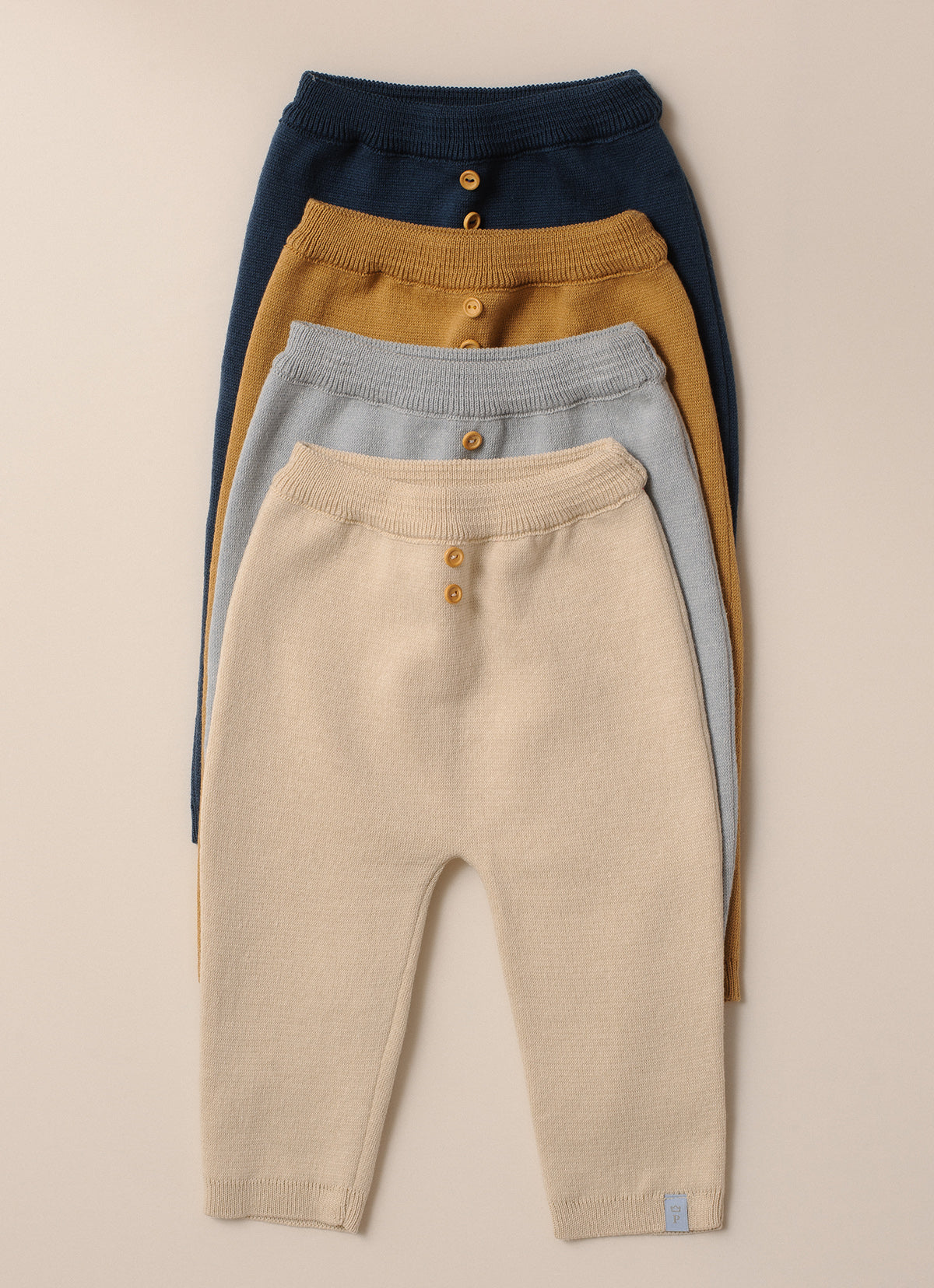 Calça Tricot Malha Botões For Boys